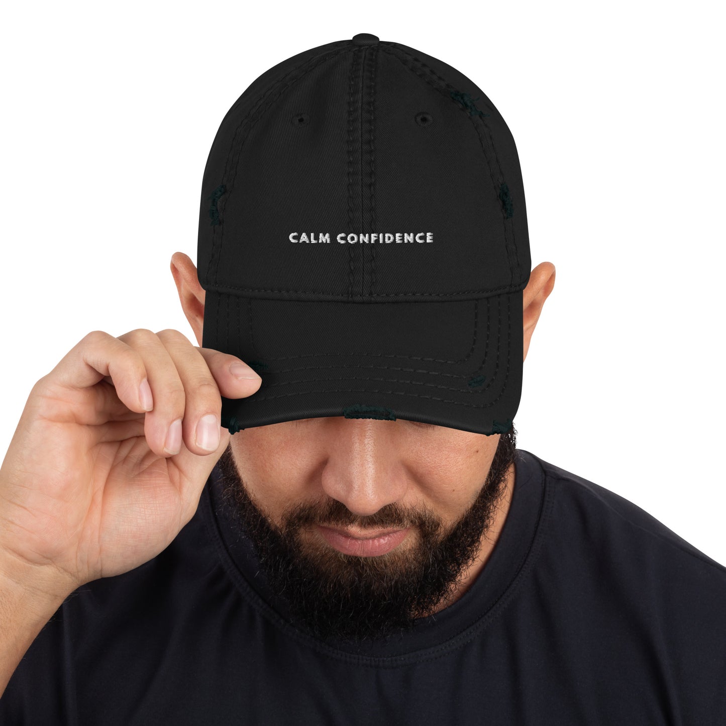 Calm Confidence - Distressed Dad Hat
